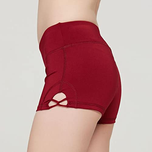 Qvkarw Shorts femininos de ioga para primavera e verão com corte justo no bumbum (B, P)