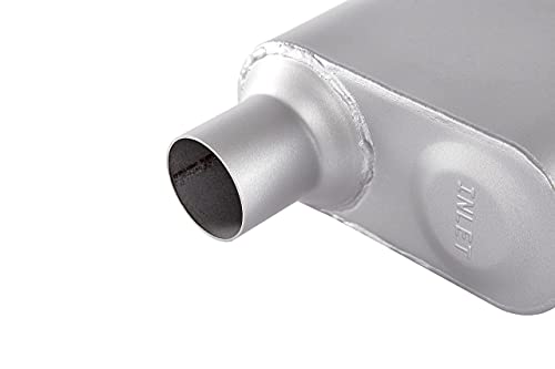 Floshine Universal Mufflers,Single Chamber 2.25 Inch Inlet/2.25 Inch Outlet 1Pcs，Performance Automotive Muffle Exhaust Fh72441 #TOP5