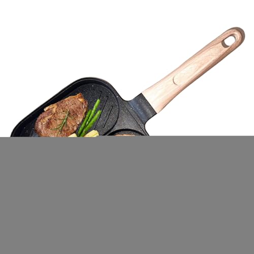 Egg Pan | 卵焼きフライパン ノンスティック | 3分割調理器具 IH対応 家庭用キッチン | ブランチ 朝食 オムレツ パンケーキ サンドイッチ