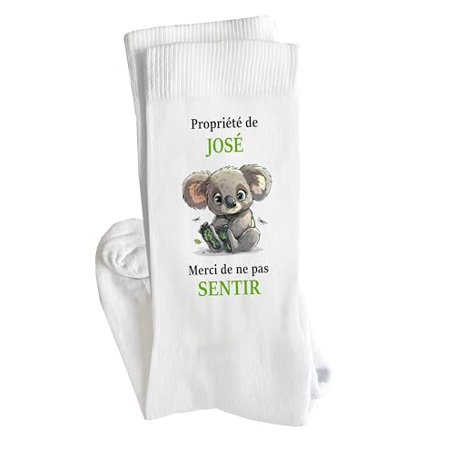Photo de Planetee Chaussettes José Merci de ne pas Sentir Taille 41-45 | Cadeau Original pour Hommes Fantaisie Insolites Anniversaire Beauf Noël Humour