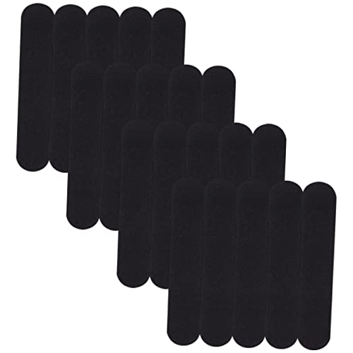 BESTYASH 50 Piezas Gorro Sudor Esponja para y transatlántico alfombra absorbente tapete absorbente forro de sudor en el cuello de sudor uso diario espuma eva Black