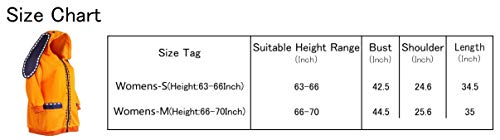 Ugoccam Womens Runa Hooded Jacket Halloween Cosplay Costume Womens-Small Orange thumb #4