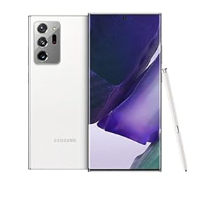 SAMSUNG Galaxy Note 20 Ultra 5G, 256GB, Mystic White (Reacondicionado), Original de fábrica (Corea del Sur), Exclusivo para el Mercado Europeo (Versión Internacional)