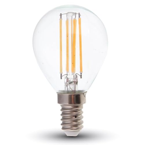 V-TAC Lampadina LED Bulb E14 6W Filamento P45 2700K 130LM/W
