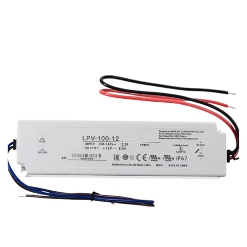 Alimentation à découpage LPV-100-48 transformateur 48V 2.1A pour ruban LED extérieur