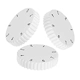 Warmhm 3 Stück Gefrierknopf Knopfthermostat Range-ersatzknöpfe Backofen-bedienknopf Ersatz-herdknöpfe Austausch Von Herdknöpfen Thermostatknopf Trocknerknopf Gefrierschrankknopf Weiß Pp