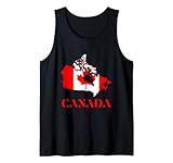 Photo Gallery mappa della bandiera rossa del canada canotta Photo Gallery mappa della bandiera rossa del canada canotta