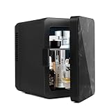 Living Enrichment Mini Fridge 4L Skincare Fridge, AC 120V DC 12V Portable Small Refrigerator Cooler and Warmer for Skin care, Drinking, Bedroom, Travel and Car, Birthday Day Mother's Day Gifts
