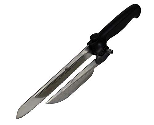 NovaBest Linkshänder Messer mit Edelstahl Klinge und Abstandsschiene