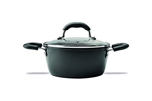 Caçarola com tampa e fundo de indução, Cerâmic Life, Select, 2,3L, 20cm, Carbono, Brinox