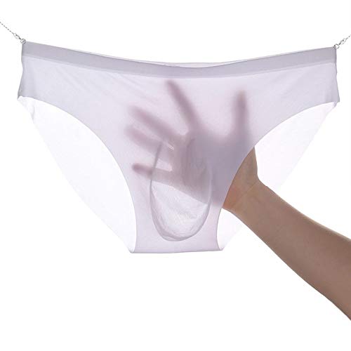 besurJameso Men Seamless Underwear Ice Silk sexy see-through briefs Underwear Shorts Ultra-thin Mini...