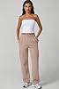 QINSEN Womens Elastic Waist Cargo Pants Fleece Swe... #4