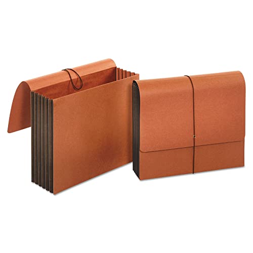 Cartera expandible extra ancha Universal UNV13090 tamaño carta en color rojo con cordón