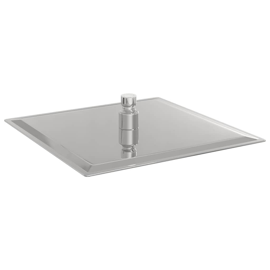 Testa Doccia a Pioggia in Acciaio Inox 304 25x25 cm Quadrata,Testa Doccia a Pioggia,Doccia Soffione,Attrezzature per Bagni-4103913