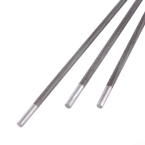 Lot de 3 limes rondes d'affûtage de chaîne en acier pour le travail du bois - 4 mm de long - Haute dureté et résistance à l'usure - Pour Chai