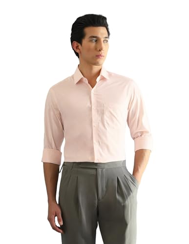Image of Arrow Slim Fit Mens Formal Shirt - 100% Cotton, Breathable & Comfortable, Full Sleeves Shirts for Men