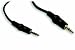 Produktbild VS-ELECTRONIC - 610251 Klinkenkabel, Lose Ware, 3.5 mm Stereo Klinkenstecker auf 3.5 mm Klinkenstecker, 5 m Länge, Schwarz 30812-5