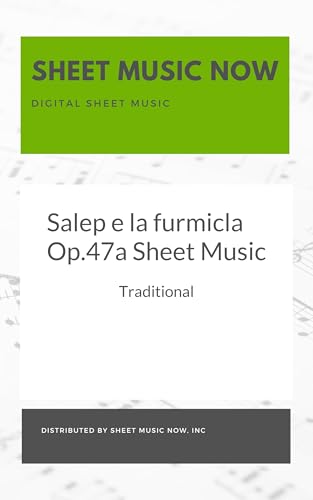 Salep e la furmicla Op.47a Sheet Music