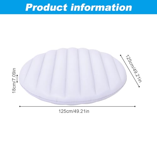 Couverture gonflable de spa ronde 49 pouces isolée et bâche de protection imperméable
