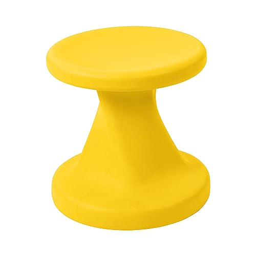 Image of ECR4Kids Twist Active Wobble Stool, 14in Seat Height, Classroom Furniture, Yellow