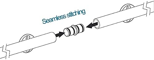 Retractable Rolling Ladder Hardware Kit with Brakes, Carbon Steel Sliding Track for Indoor Library, Home Study, 16.4ft (500cm) - Durable & Easy to Install