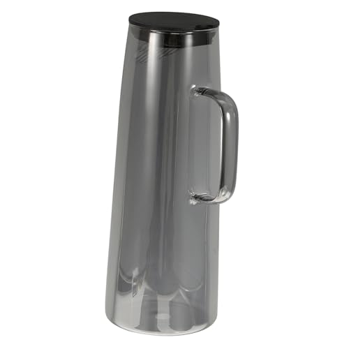 Mipcase ガラス製大容量水差し 耐熱ピッチャー 蓋付き茶こし付き キッチン用冷水ポット おしゃれで注ぎやすい家用ウォータージャグ