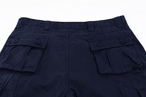 utcoco Mens Loose Multi-Pockets Cotton Twill Cargo Military Pants Outdoor Work Trousers4