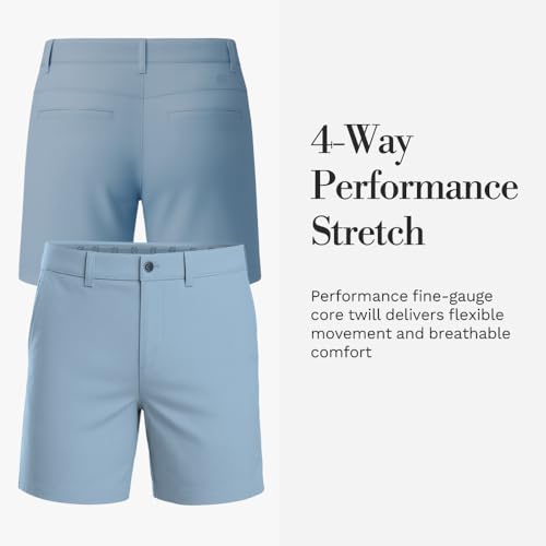 Image of Cole Haan Zero Grand Men's Shorts - Modern Flat-Front Design with 4-Way Stretch, Stain-Resistant Twill & Adaptive Waistband