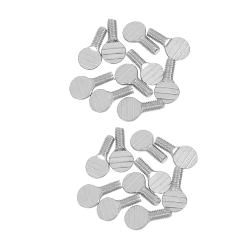 PRETYZOOM 10 Pairs Stainless Steel Screws for Rotisserie Grill Accessories Heat Resistant Knobs for Air Fryer Racks Easy Installation Versatile Kitchen Tool