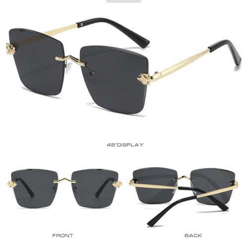 Lunettes de soleil de luxe dorées avec verres dégradés chic