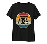 raíz Cuadrada de 324 18 años cumpleaños Vintage 18 cumpleaño Camiseta Premium