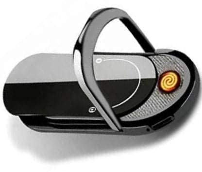 AZOD USB Cigarette Lighter Mobile Phone Holder Lighter Universal Mobile Phone Ring Buckle Bracket Rechargeable Smoking Set Color ice Color