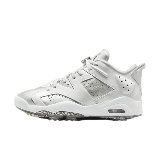 Jordan Retro 6 G NRG Men's Golf Shoes (FD6719-001, Photon Dust/White/Metallic Silver) Size 7