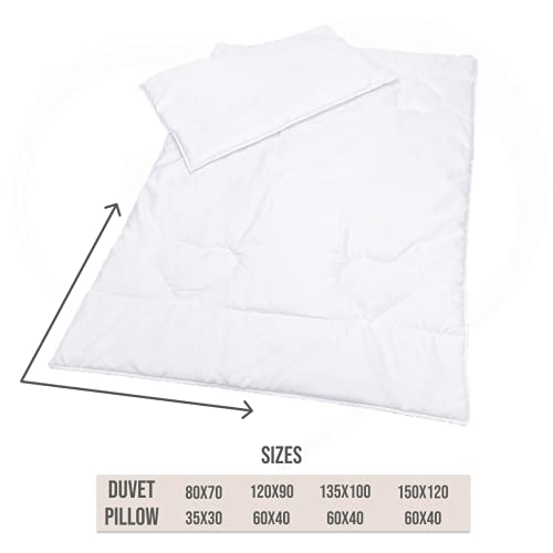 Anti-allergie dekbedovertrek en kussenset 120 x 90 cm voor kinderbed - Afbeelding 6