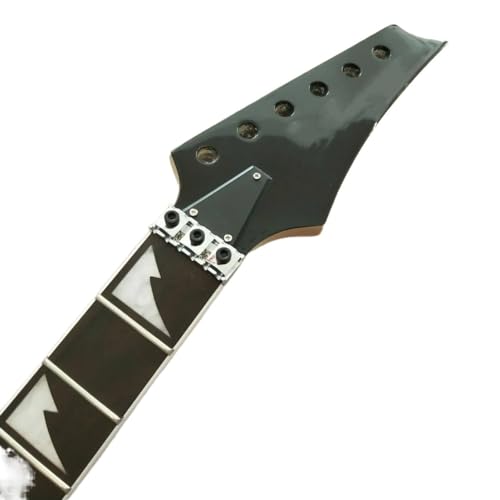 Manche guitare électrique noir 24 frettes en bois de rose pour lutherie fine