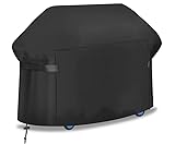 Grill Abdeckhaube, Gasgrill Abdeckung 420D Oxford Gewebe, reißfest, UV und wasserdicht, Grillabdeckung passend für Weber Char-Broil Nexgrill Brinkmann und mehr (145x 61 x 117CM)