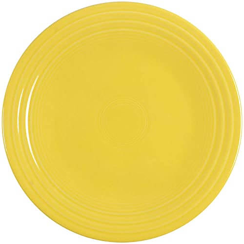 Fiesta® Bistro Coupe 9” Luncheon Plate – Durable Ceramic, Lead-Free, Dishwasher/Microwave/Oven Safe – Made in USA - Sunflower