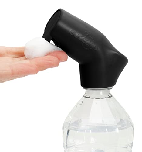 Refillable Caps, 2 Pack - Universal Fit Turns Most Disposable Water Bottles Into A Hand Washing Station - Main Image