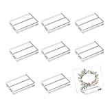 Generico Tischnummernhalter aus Acryl – 10 Stück Schilderhalter | Getränkehalter für Dienstleistungen Catering Events Restaurants Bankette Buffet Konferenz Geburtstage