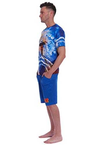 Marvel Avengers Thor Mens Pajama Shirt And Shorts Sleep Set Tie Dye Small #TOP2
