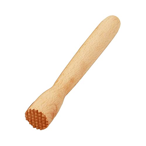 Nawwgy Beechwood Drink Muddler Wooden Masher Crusher Cocktail Damper Tool Ice Hammer