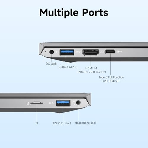 Image of 15.6-inch Student Laptop Computer, 12GB RAM 1TB SSD, N100 (Beat i5-7200U, Up to 3.4GHz), with FHD IPS Display, WiFi 5, BT5.0, Type-C, USB 3.2