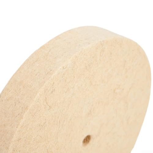 Disque de polissage 150 mm en feutre de laine pour outil rotatif efficace pour le polissage des métaux, de la céramique et des surfaces non métalliques