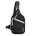 Travelon Greenlander Sustainable Anti-Theft Compact Sling, Jet Black, 5