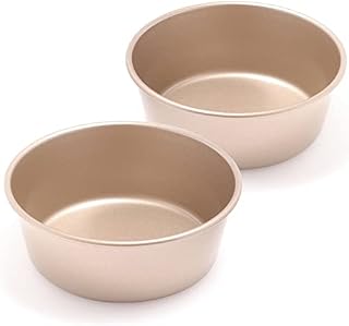 Lamapee Air Fryer Egg Moulds, 4'' Ramekins for Air Fryer, Mini Cake Tin for Baking (Pack of 2)