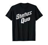 Status Quo White Distressed Logo Tシャツ