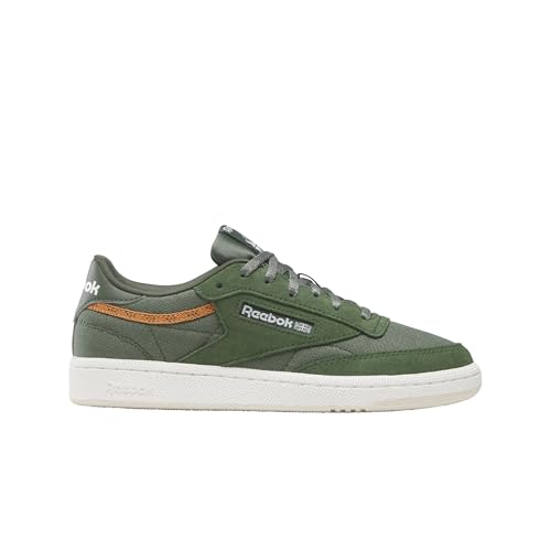 Image of Reebok Kid's Club C Sneaker, Breakaway Green /Sand /Sunbaked Clay, Big Kid 4.5