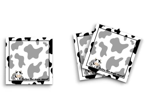 Blocs-notes adhésifs mignons et amusants au format carré de 50 feuilles