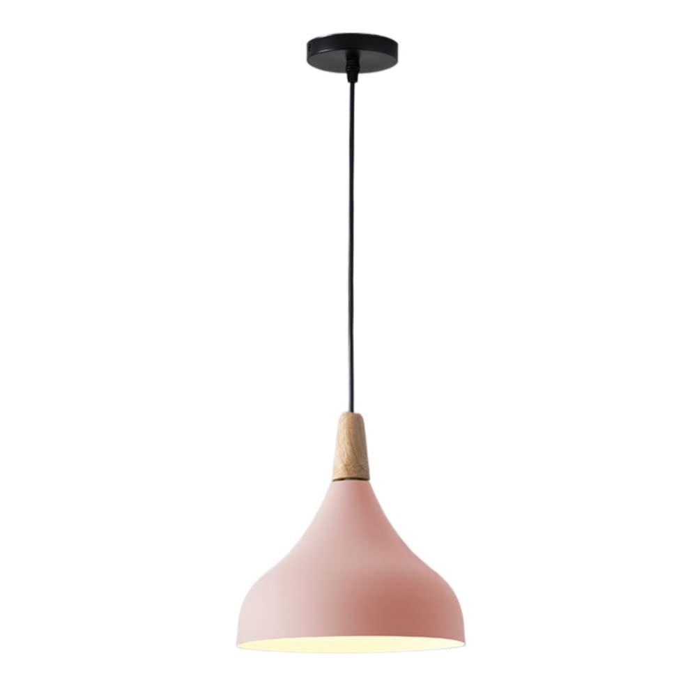 STVDEDG Nordic Macaron Style Lamp Chandelier E27 Source Single Head Hanging Lamp Creative and Unique Metal Pendant Light Colorful Farmhouse Lighting Fixture for Kitchen Island,Bedroom, Porch, Garage