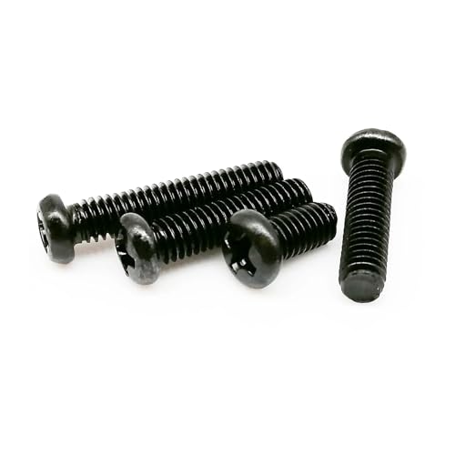 50X M1 M1.2 M1.4 M1.6 M2 M2.5 M3 M4 �~�j�}�C�N���X���[�����C�g�u���b�NA2 304�X�e�����X�X�`�[���N���X�t�B���b�v�X�p���w�b�h�X�N�����[���E���h�{���g(Black carbon steel,30mm,M4)